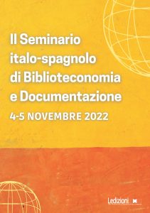 Copertina del libro II Seminario italo-spagnolo di Biblioteconomia e Documentazione